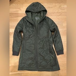 Bison Ultralight Long Liner Jacket small green